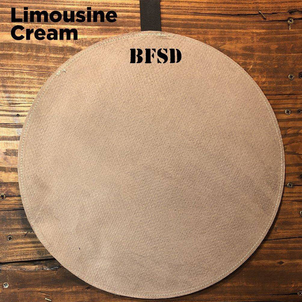 Big Fat Snare Drum SUEDE-LC-14-The Millionaire Suede Snare Drum ''Limousine Cream''