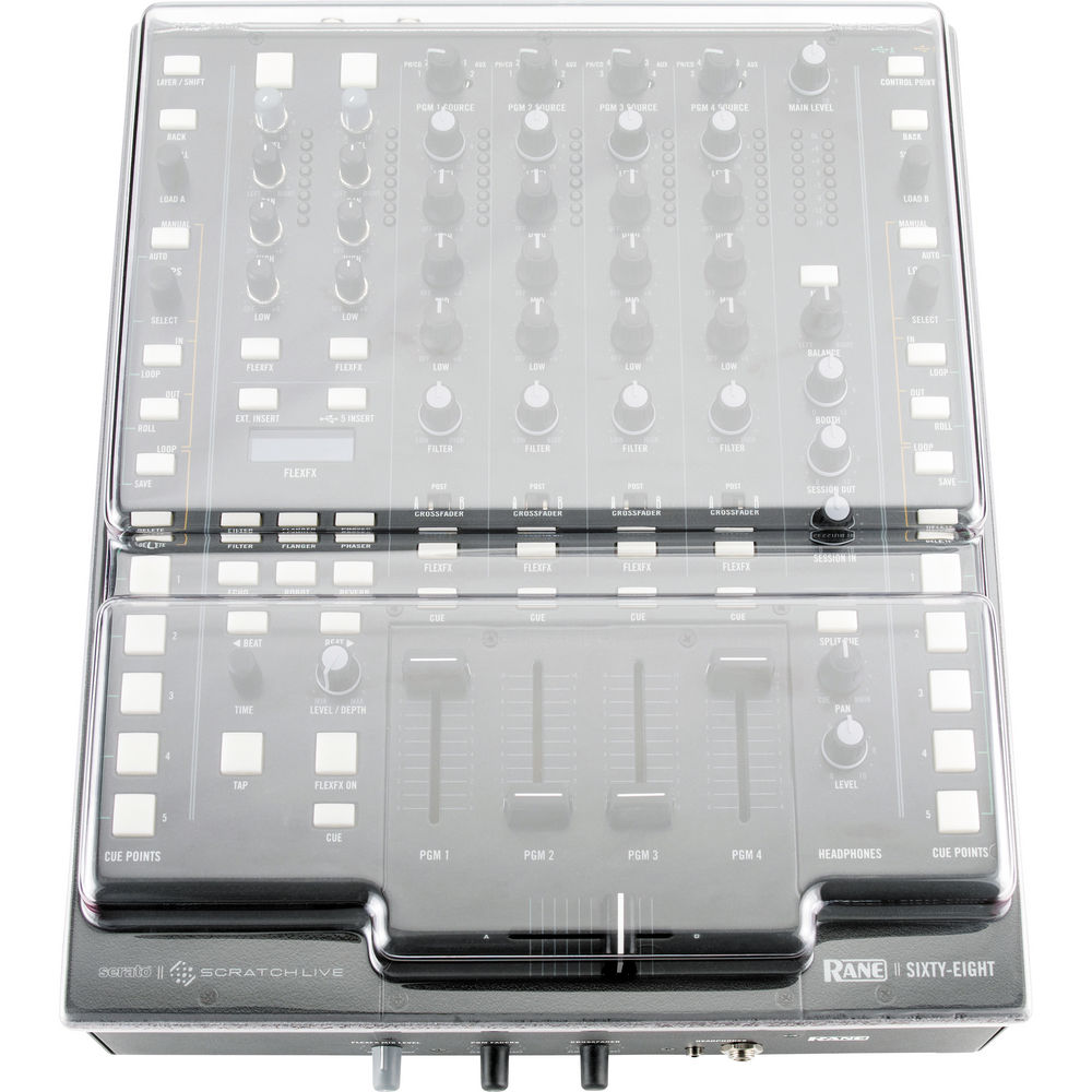 Decksaver Dust Cover for Rane Sixty-Eight DJ Mixer