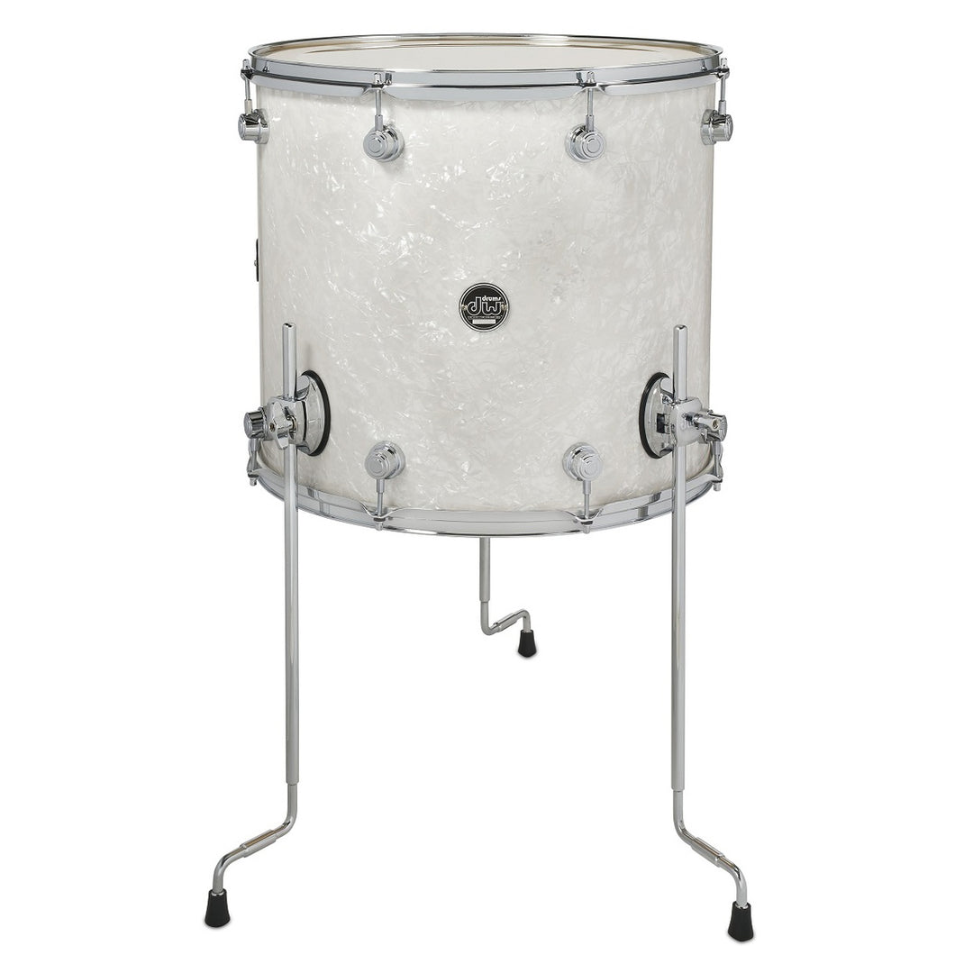 DW Performance Series Floor Tom 16x18 Finish Ply - White Marine