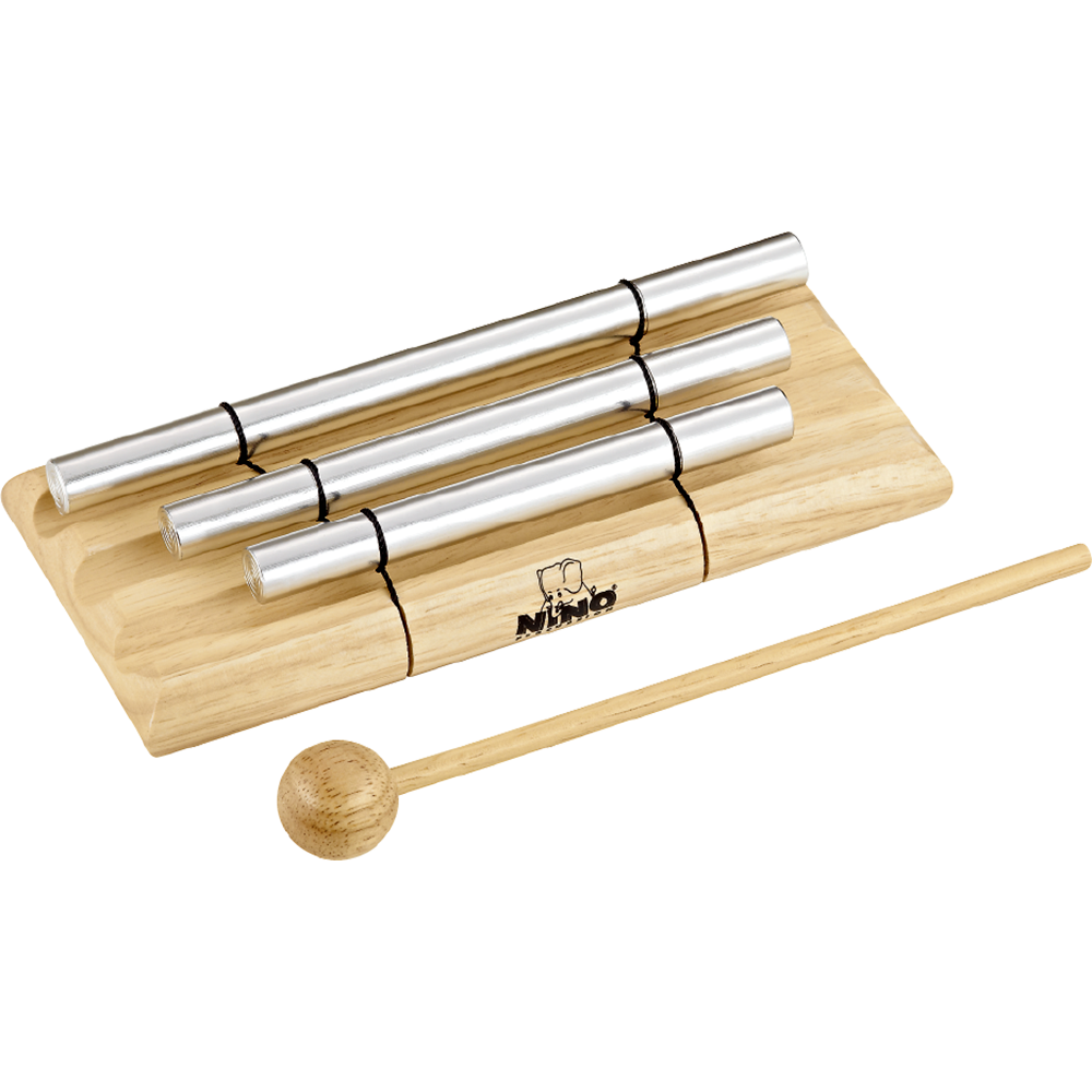 Nino Percussion NINO580-Nino Handheld Energy Chimes, 3 Rows, Natural Finish