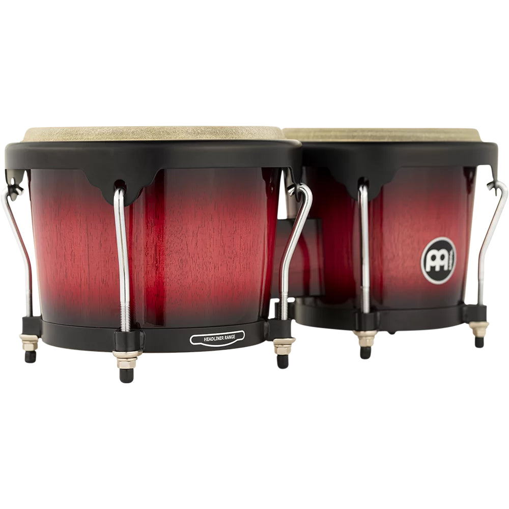 Meinl HB100WRB - Headliner Series Bongos (6 3/4" & 8") - Red Wine Burst
