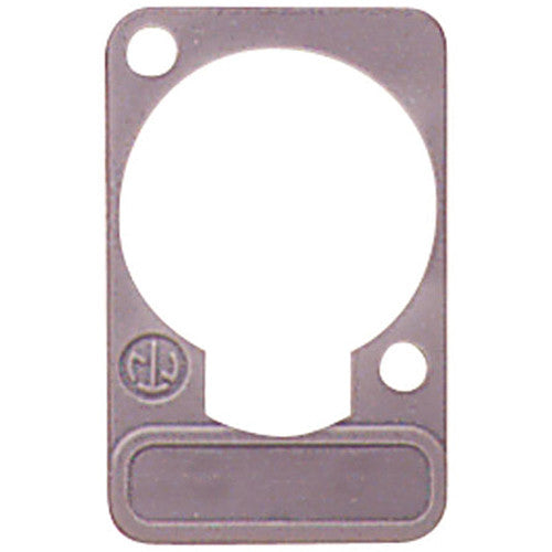 Neutrik DSS-8 - Grey Lettering Plate for D Size Knockouts