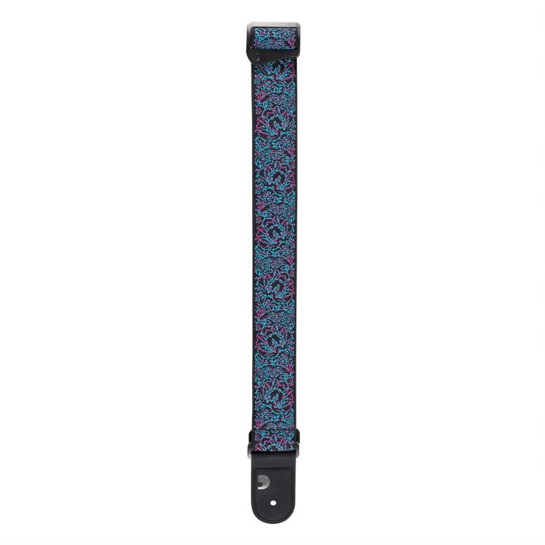 D'Addario Eco-Comfort Strap Line Extensions 50MM REC WVN OUTRUN, GLITCH