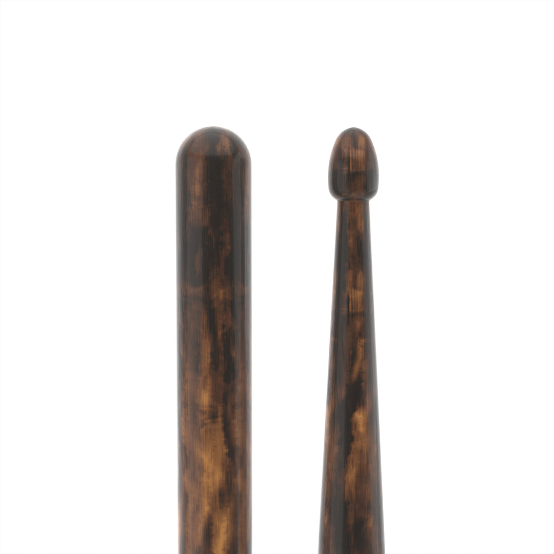 Promark R7AFG-Promark Rebound 7A FireGrain Hickory Drumstick, Acorn Wood Tip