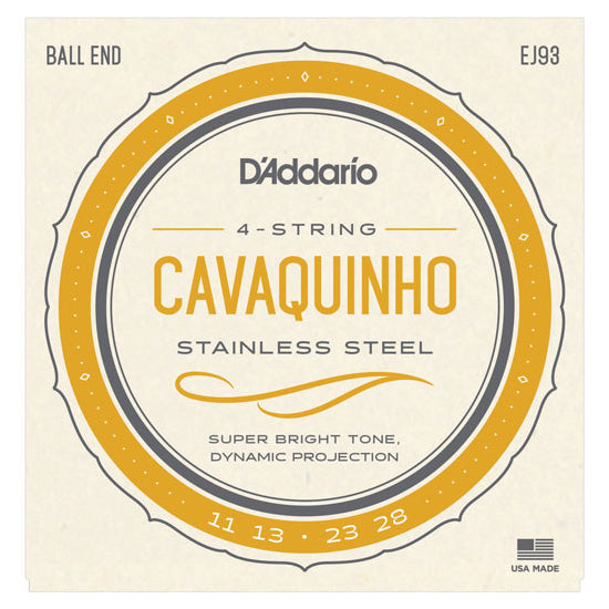 D'Addario EJ93 - SET CAVAQUINHO STAINLESS