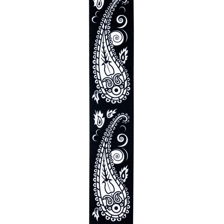 D'Addario Joe Satriani Polyester Swivel Guitar Strap - Black Pattern