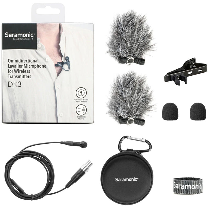 Saramonic DK3F Premium Omnidirectional Lavalier Microphone for AKG, Samson, and Saramonic Transmitters