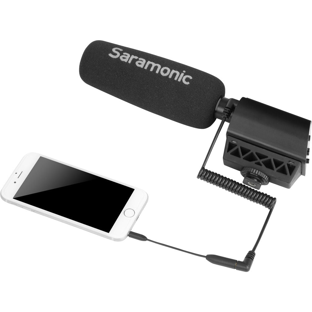 Saramonic SR-UC201 3.5mm TRS Female to 3.5mm TRRS Male Adapter Cable for Smartphones - 3”