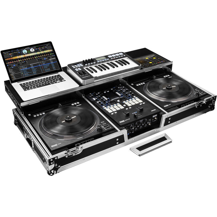 Odyssey FZGSPRA1272W DJ Coffin Case for Rane Seventy-Two & Rain Twelve Mixers - Silver and Black