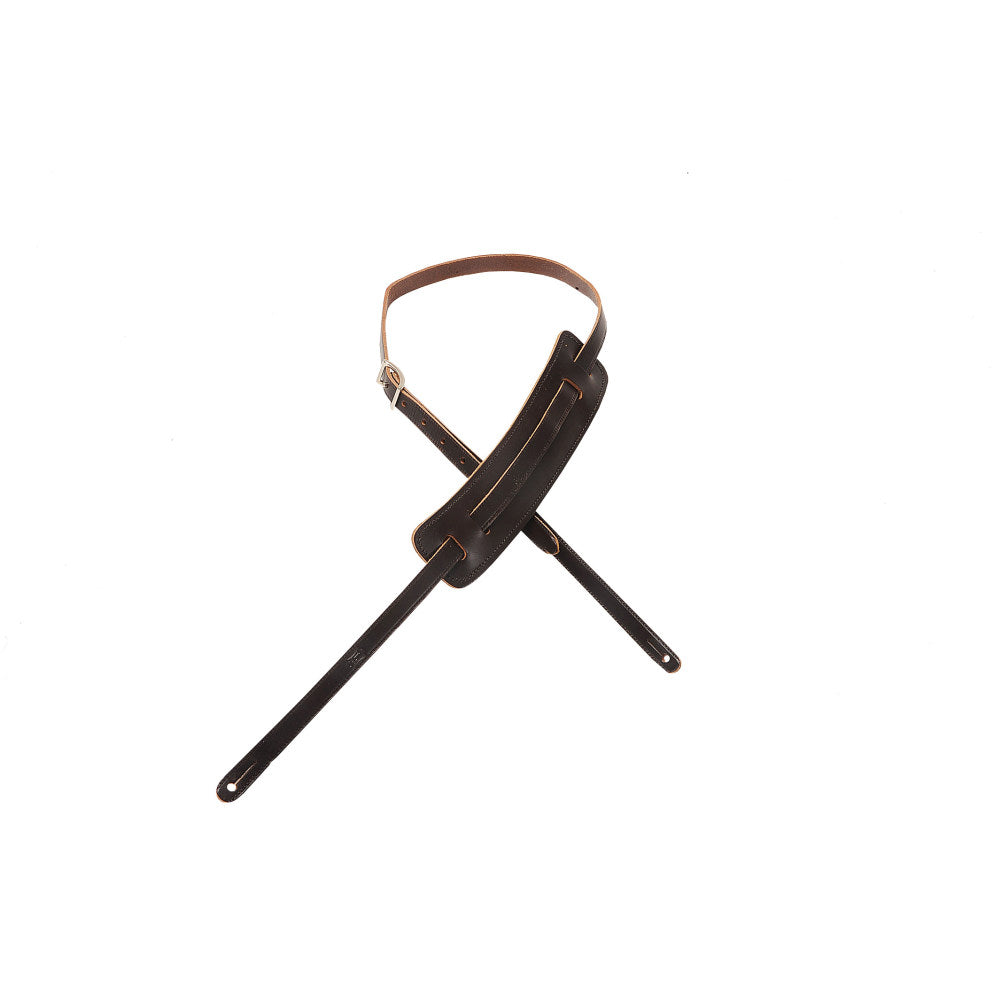 Levy's M25-DBR Veg-tan Leather Guitar Straps