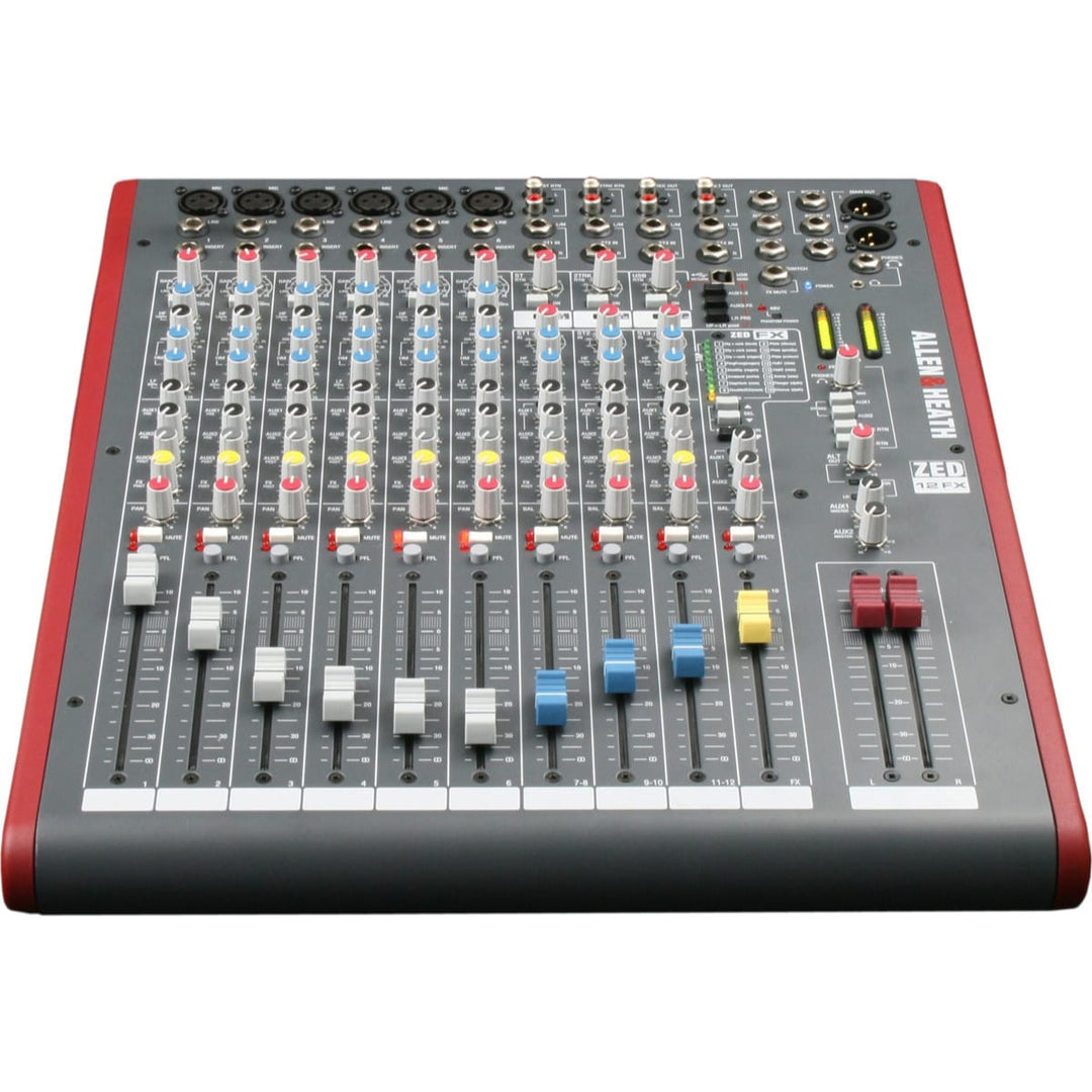 Allen & Heath ZED-12FX Mixer - 6 Mono / 3 Stereo with USB