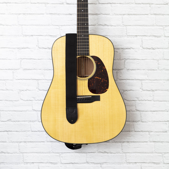 Martin Guitars Acc,Strap,Nylon w/Leather Ends,Black