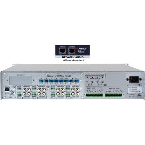 Ashly pema 4125.70 amplifier plus OPDante Option Card