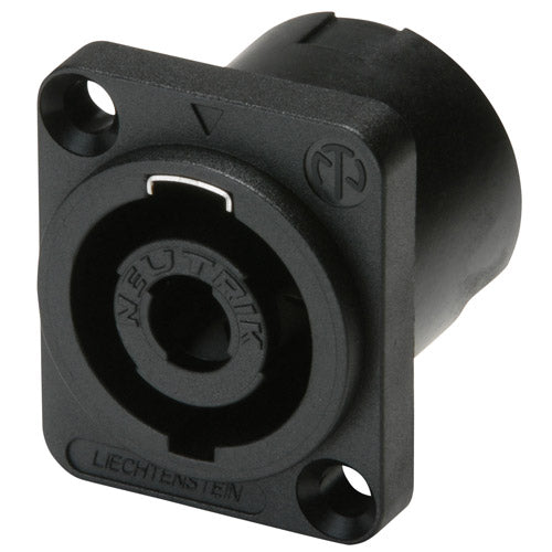 Neutrik NL4MP-1 - 4 Pole Speakon Panel Connector -Grey with Small Mount Holes