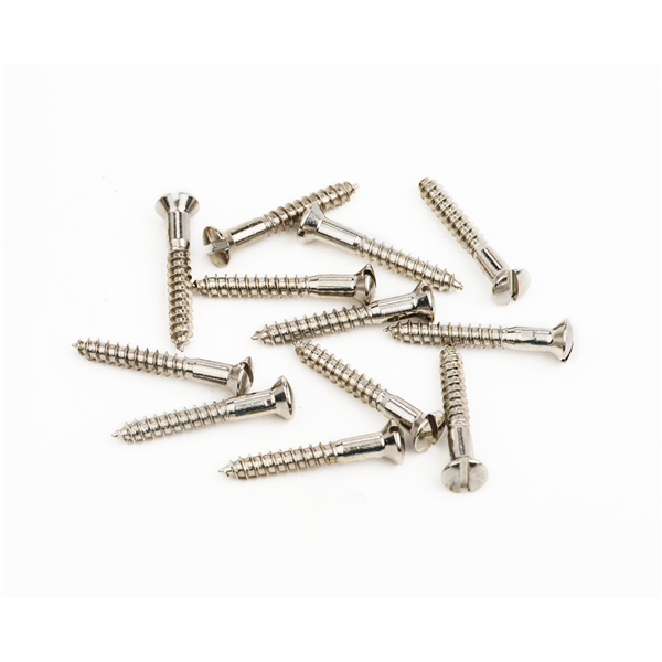 Fender Pure Vintage Slotted Telecaster Bridge-Strap Button Mounting Screws - Nickel