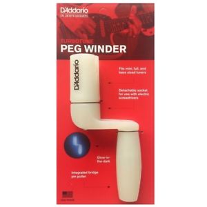 D'Addario PW-TTPW-01 - TURBO TUNE PEG WINDER BLU-GLOW