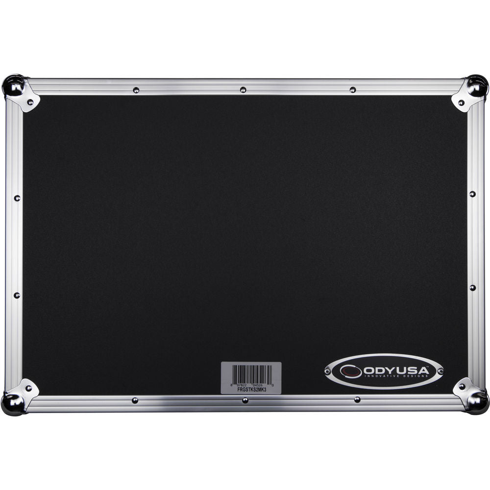 Odyssey FRGSTKS2MK3 Flight Ready Low-Profile Case w/ Glide Platform for Traktor Kontrol S2 MK3 - Silver / Black