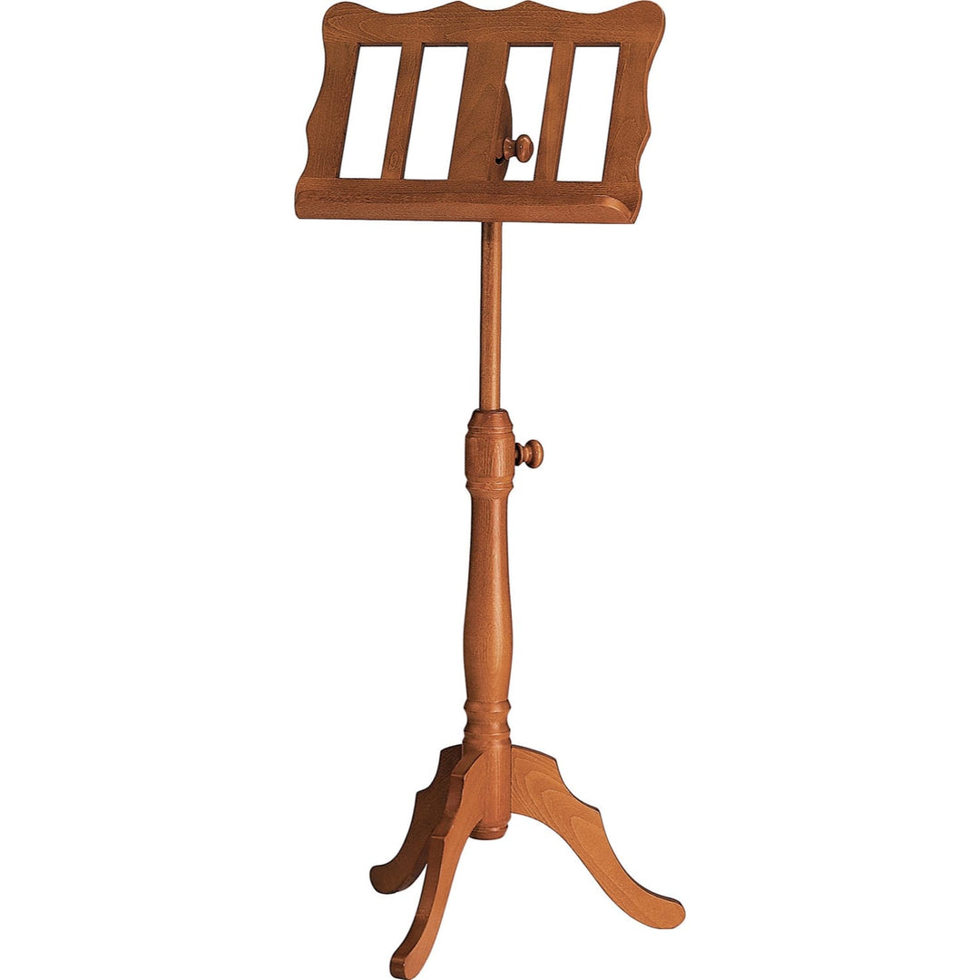 K&M 117 Wood Baroque Curved Music Stand (Cherrywood)