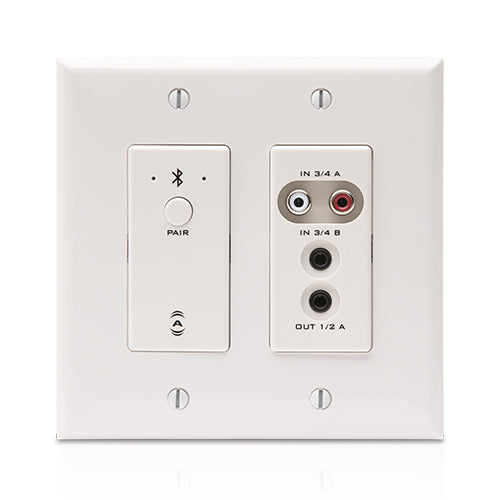 Attero Tech by QSC unD6IO-BT Dante Networked Audio Wall Plate