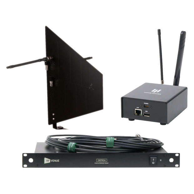 RF Venue DISTRO4 w/ DFIN Antenna Distribution Bundle - Black