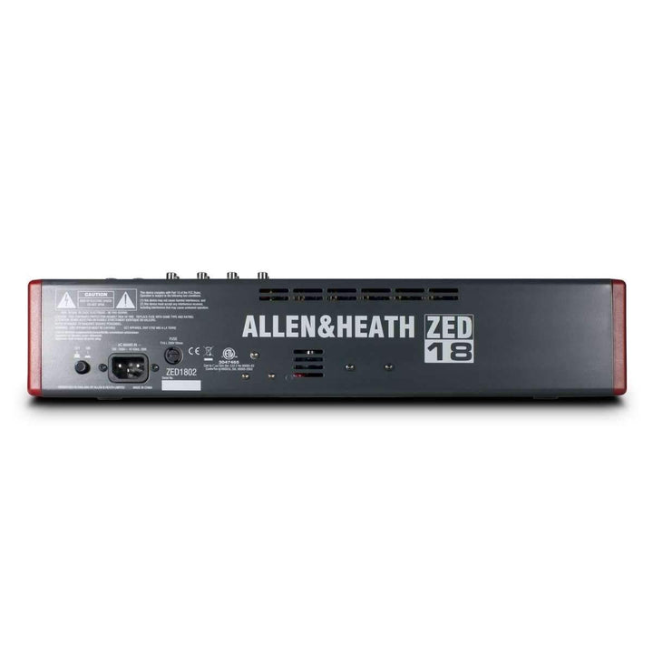 Allen & Heath ZED-18 Mixer - 10 Mono / 4 Stereo with USB