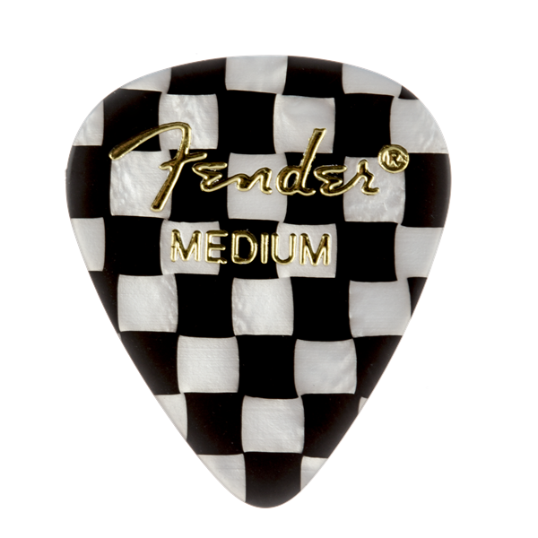 Fender 351 Shape Graphic Picks (12 per pack) - Checker