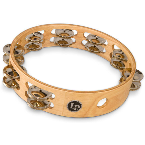 LP LP380B-BB - Pro 10” Double Row Tambourine - Brass/Bronze