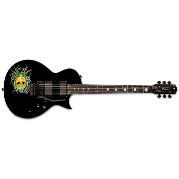 ESP LTD KH-3 Spider Kirk Hammett Signature Series Electric Guitar - Black w/ Spider Graphic