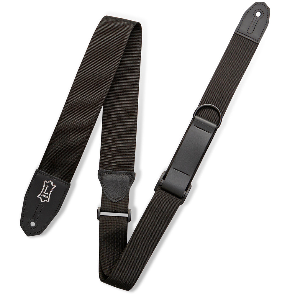 Levy’s MRHP-BLK Right Height Polyester Guitar Strap - Black