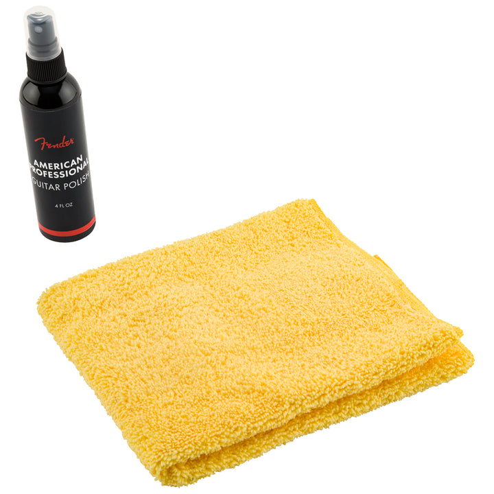 Fender 4oz Guitar Polish and Shop Cloth (2 Pack)