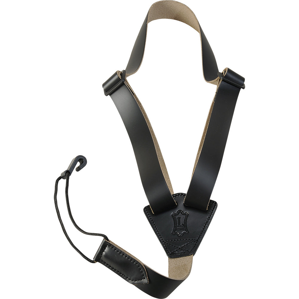 Levy's M20L-BLK Genuine Leather Classical/Ukulele Straps