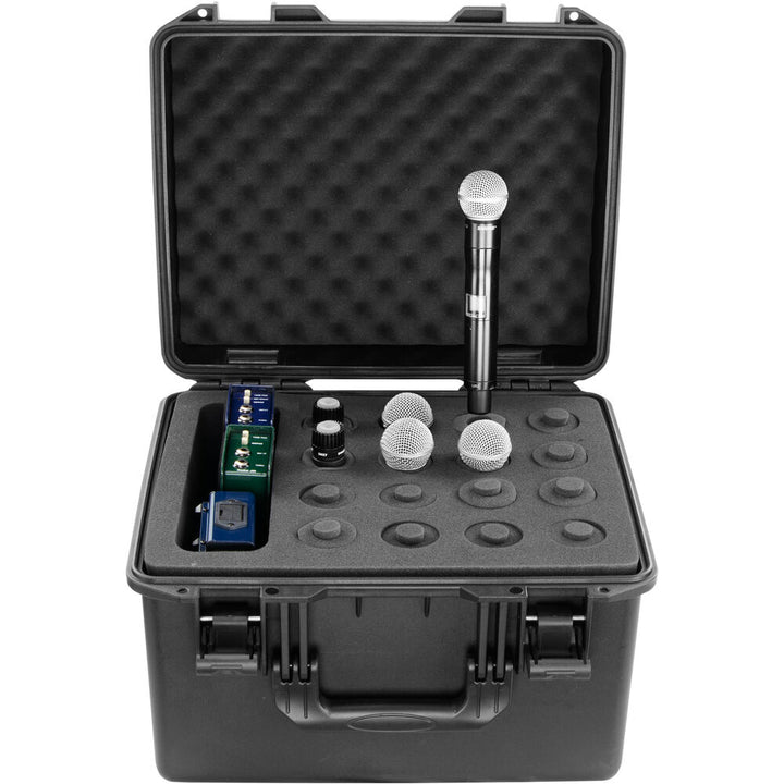 Odyssey MUMIC16 Vulcan Series Handheld Microphone Case with Storage for 16 Microphones