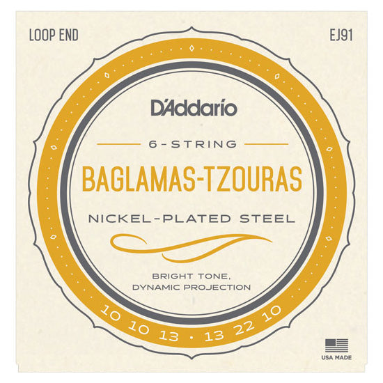 D'Addario EJ91 - SET BAGLAMAS-TZOURAS NICKEL