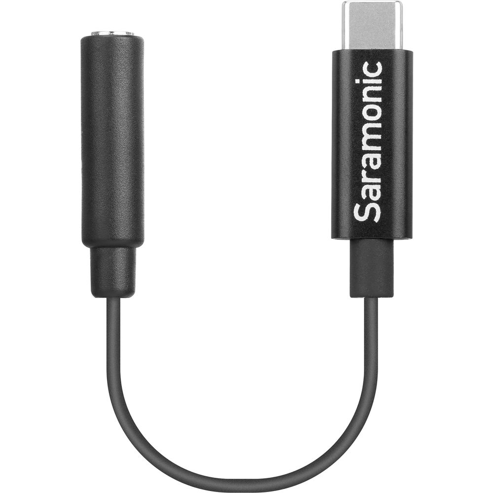 Saramonic 3.5mm TRS Female to USB Type-C Adapter Cable for Mono/Stereo Audio to Android - 3”