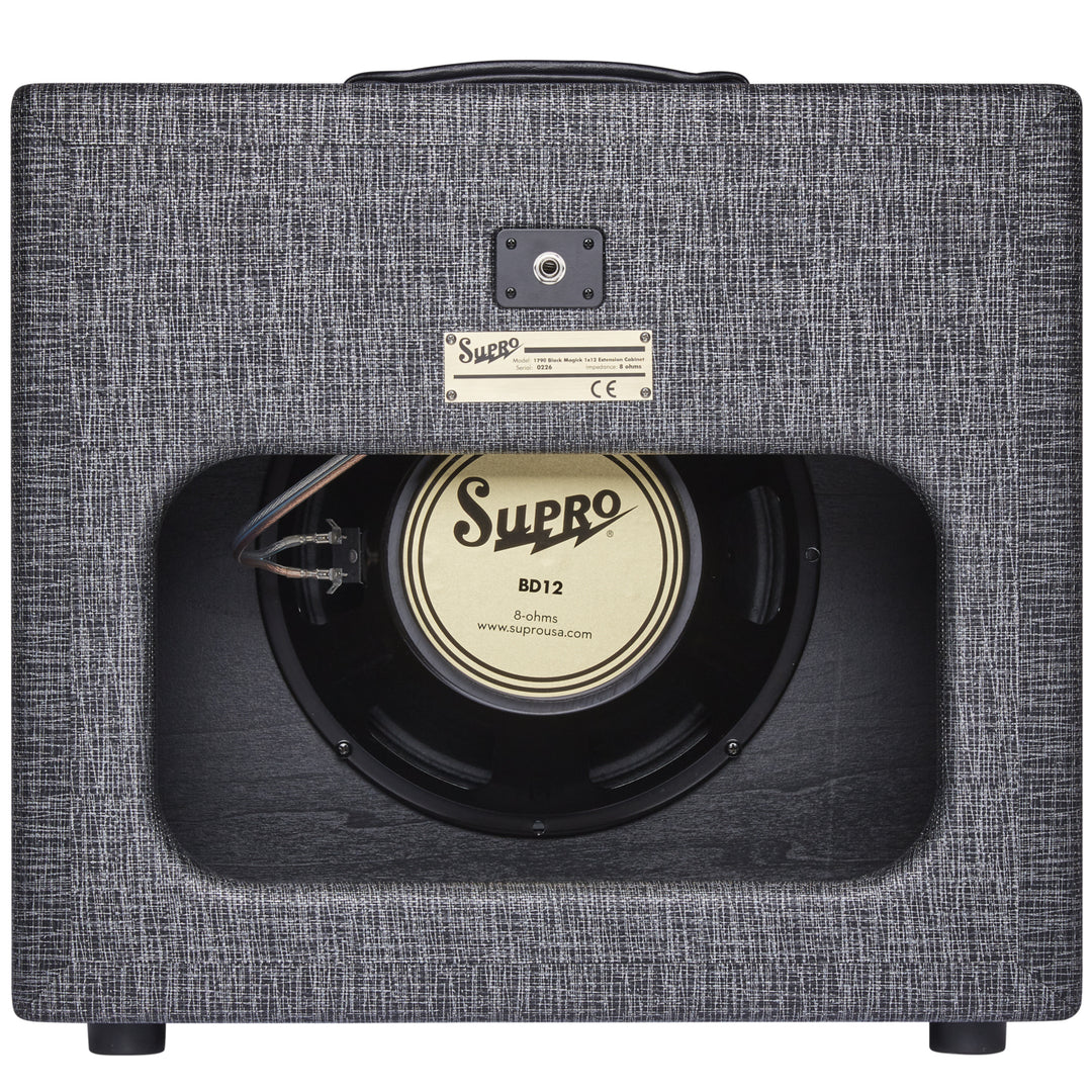 Supro 1790 Black Magick 1x12” Guitar Amp Extension Cabinet