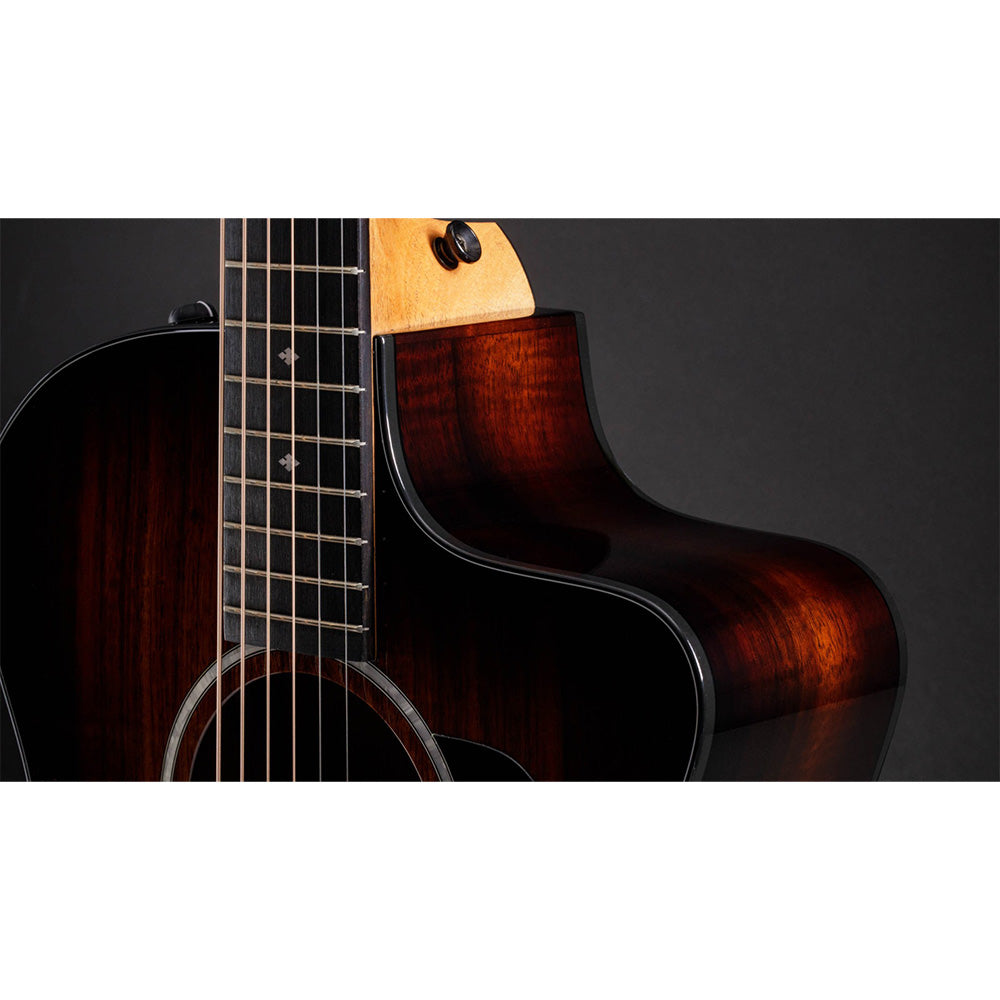 Taylor 224ce-K DLX Electric-Acoustic Guitar - Layered Koa