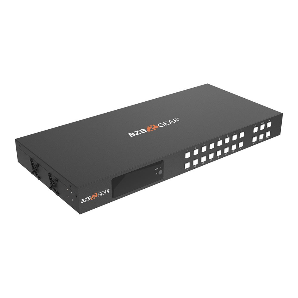 BZBGEAR - 16X16 4K UHD 18Gbps HDMI Matrix with Advance EDID/Downscaling/CEC