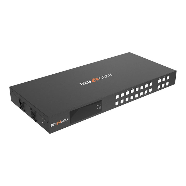 BZBGEAR - 16X16 4K UHD 18Gbps HDMI Matrix with Advance EDID/Downscaling/CEC