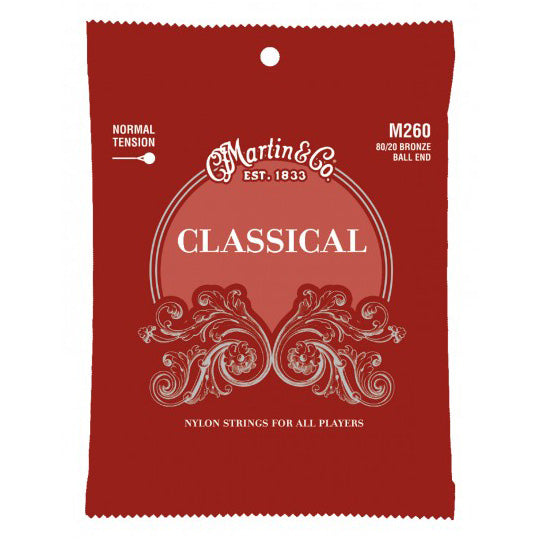 Martin M260 Classical Nylon Guitar Strings - Normal Tension 28-43