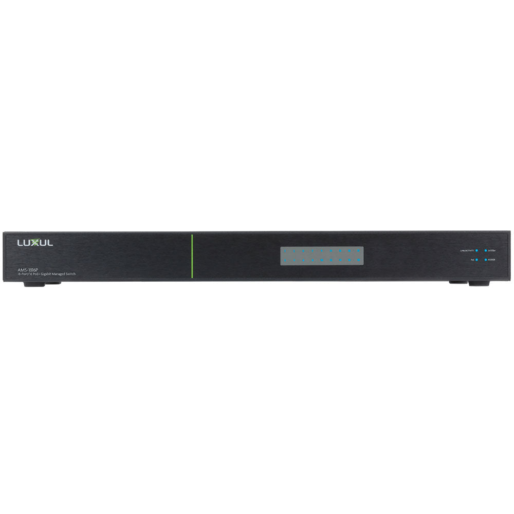 BZBGEAR - 18-Port Gigabit PoE+ L2/L3 Managed Switch Preconfigured for BG VOP Series