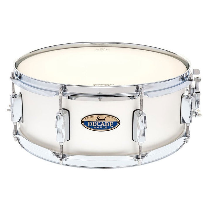 Pearl Decade Maple DMP1455SC 14" x 5.5" Snare Drum #229 White Satin Pearl