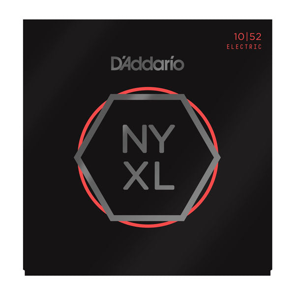 D'Addario NYXL1052 NYXL Electric Guitar Strings - Light Top / Heavy Bottom Set (10-52)