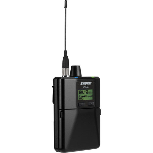 Shure P9RA+ Bodypack Receiver for PSM900 Wireless Monitoring System Single H20: 518 - 542 MHz