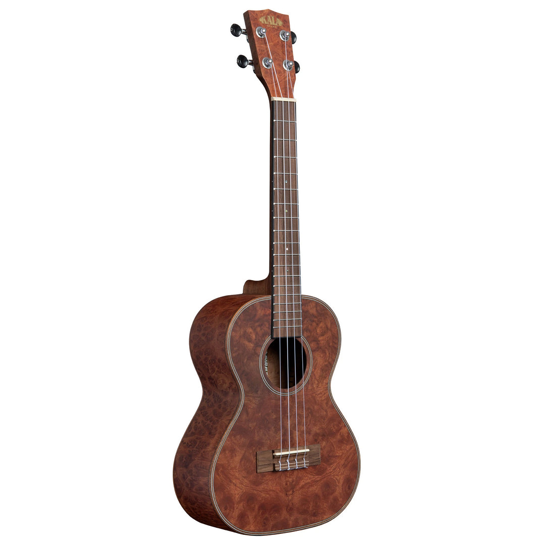 Kala KA-CHOC-BUR-T Chocolate Exotic Burl Tenor Ukulele w/ Bag