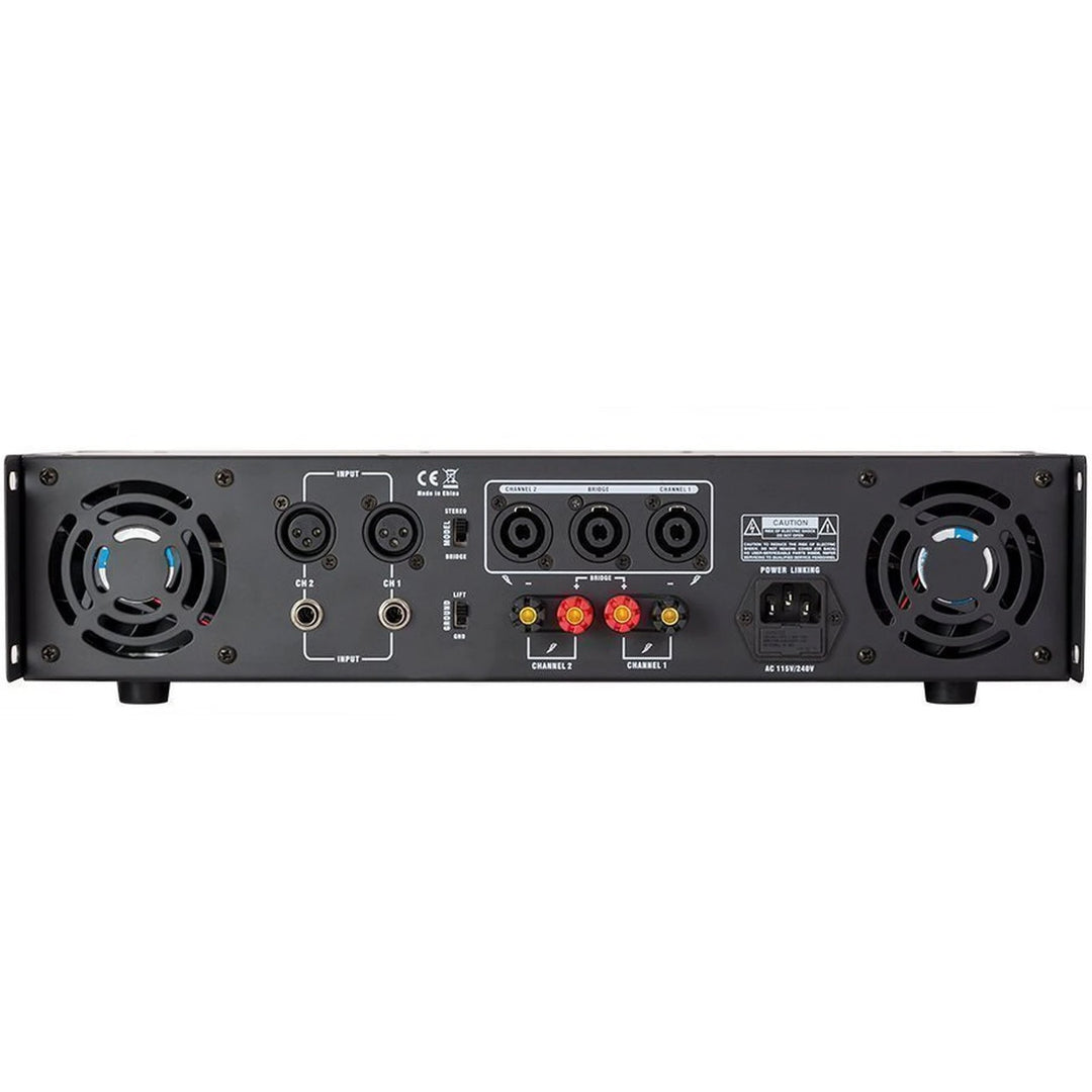 Gemini XGA-3000 Professional Power Amplifier - 3000-Watt Peak, 2x 200-Watt RMS (4-Ohms)