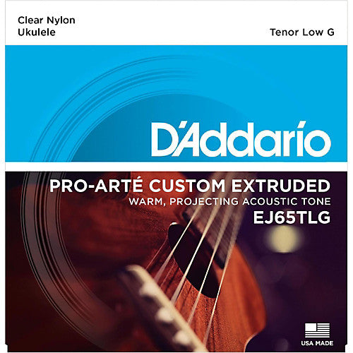 D'Addario EJ65TLG - SET TENOR UKE CLR NYL LOW G