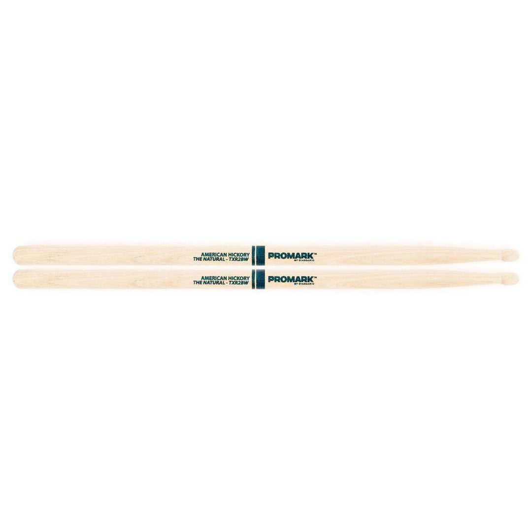 Promark TXR2BW-Promark American Hickory  Wood Tip Drumsticks
