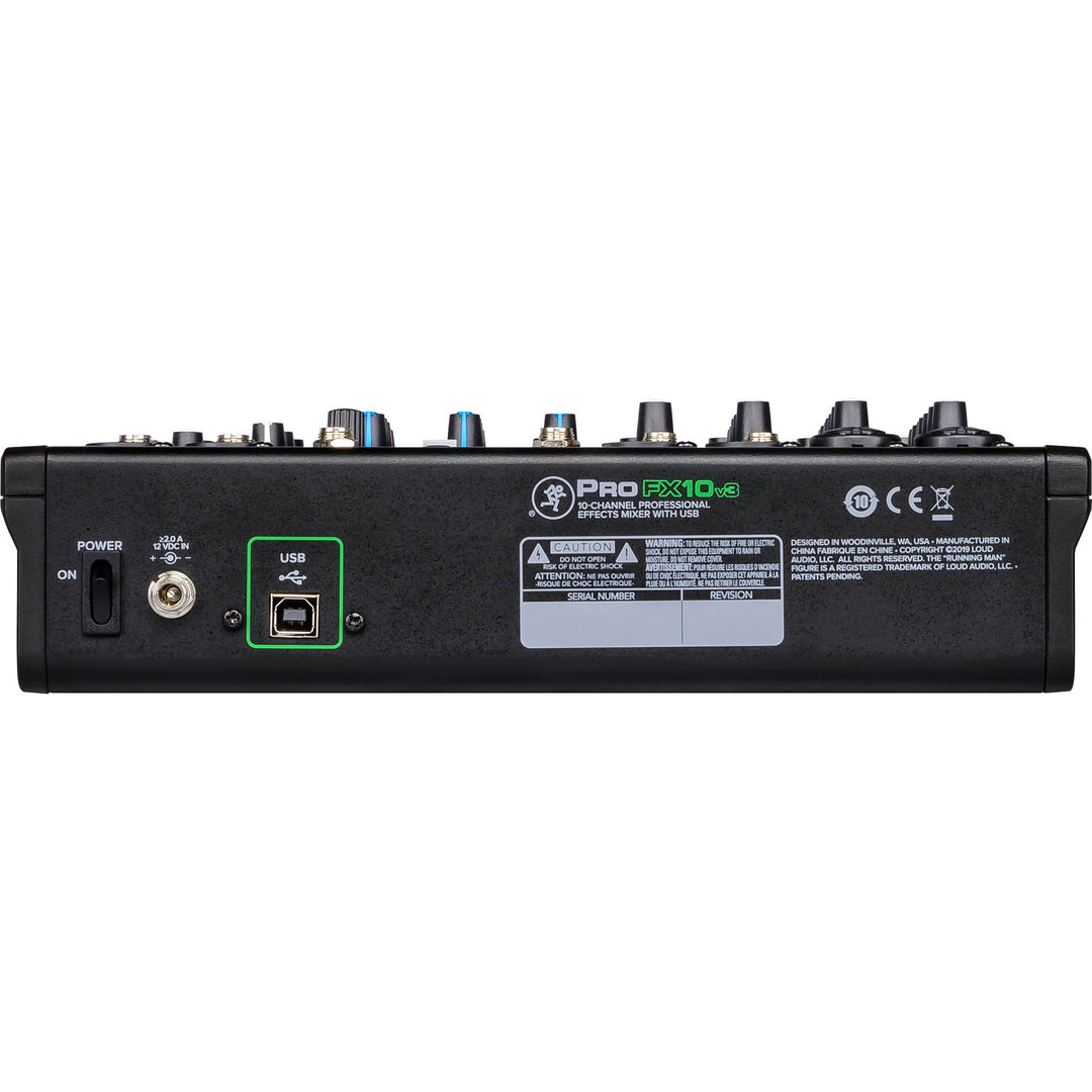 Mackie ProFX10v3 10-Channel Mixer w/ FX and USB Interface ProFX v3