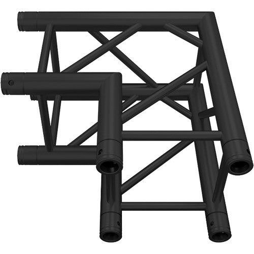Global Truss F34-SQ-4121-BLACK 2 Way 90° Square Corner - Matte Black
