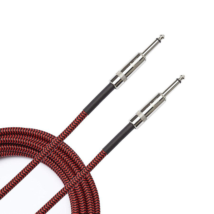 D'Addario PW-BG-15RD - 15FT CS BRAIDED INST CBL RD